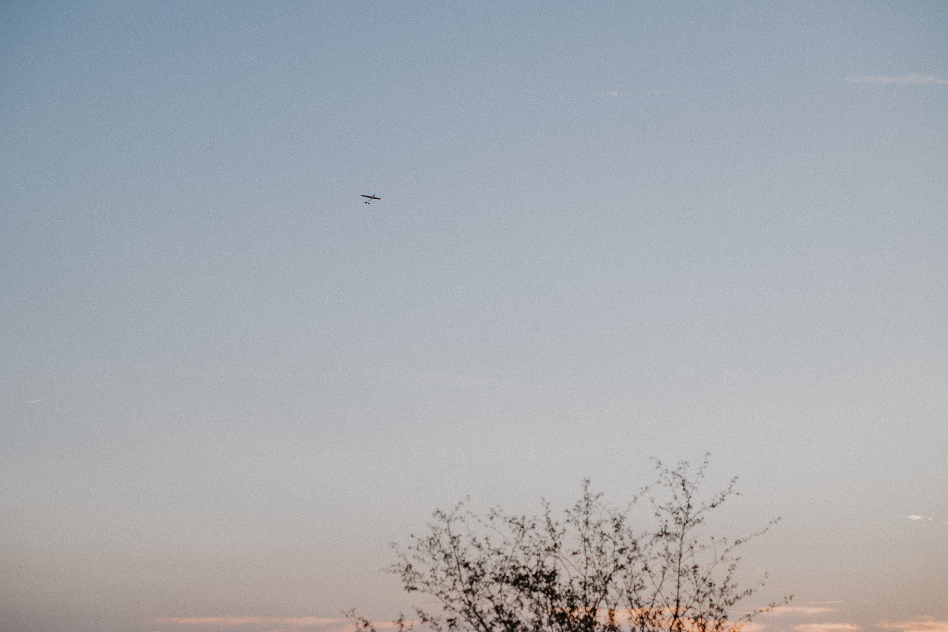 samolot na niebie w Krakowie