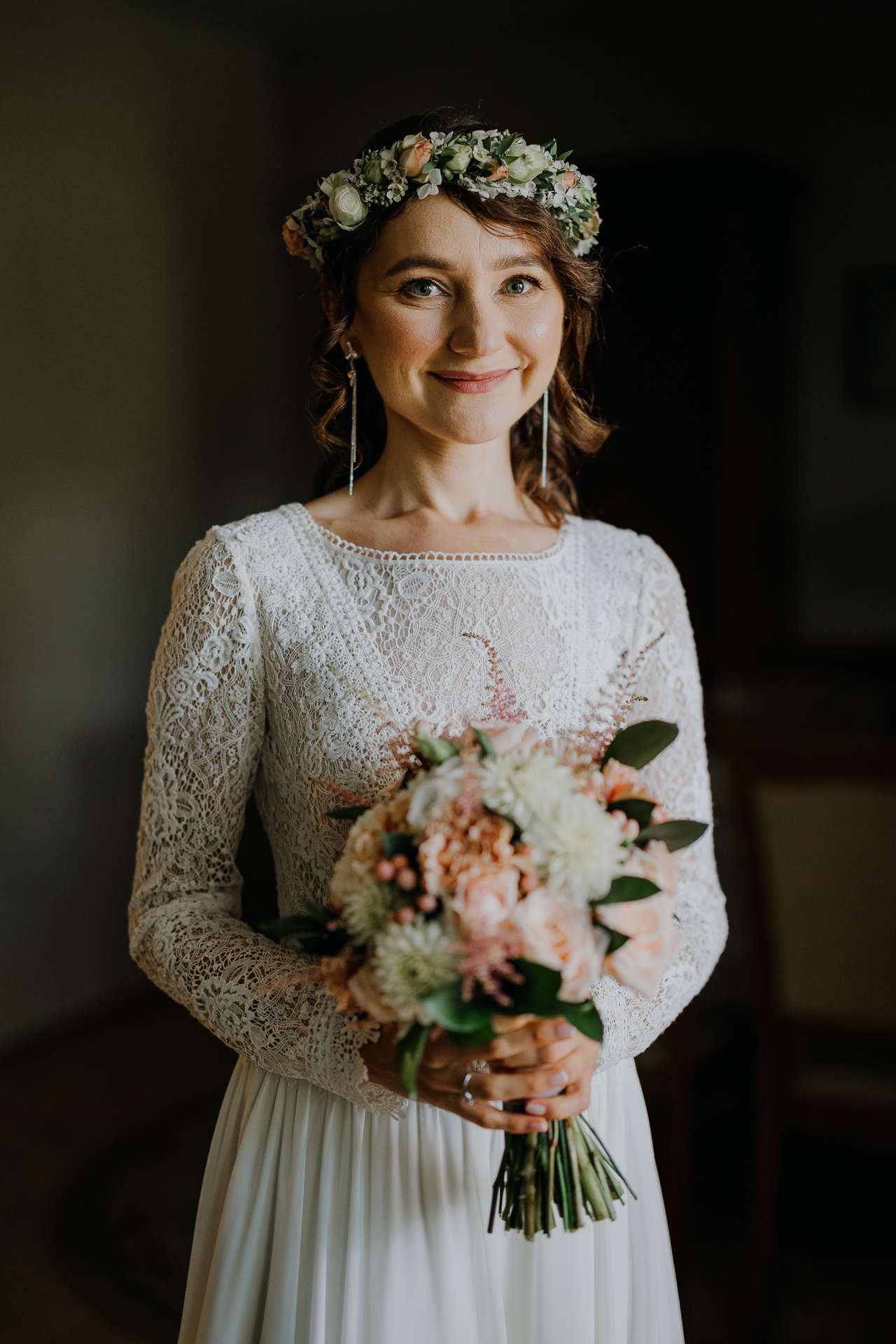 jesienny portret panny młodej