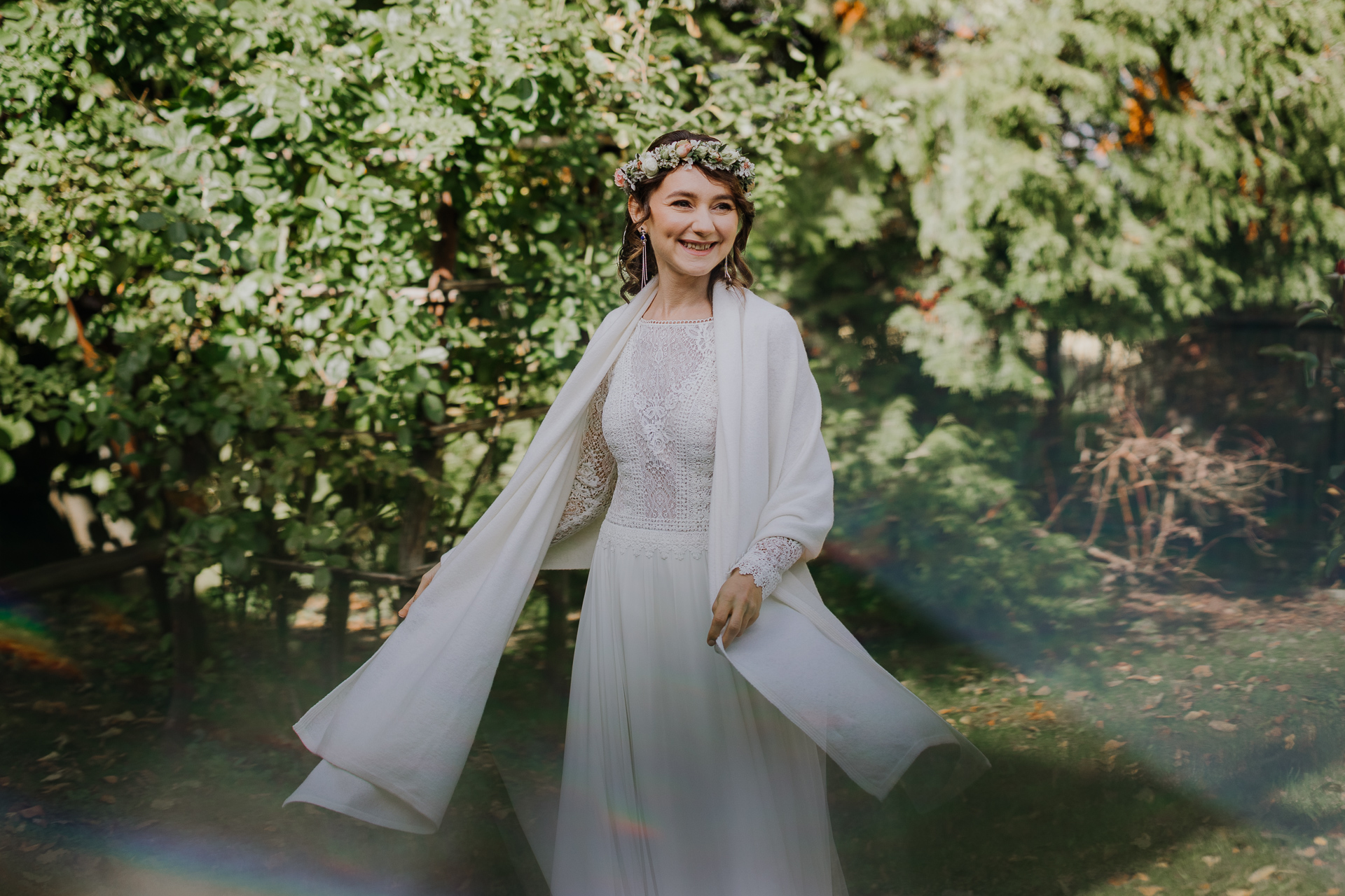 Panna Młoda robi obroty