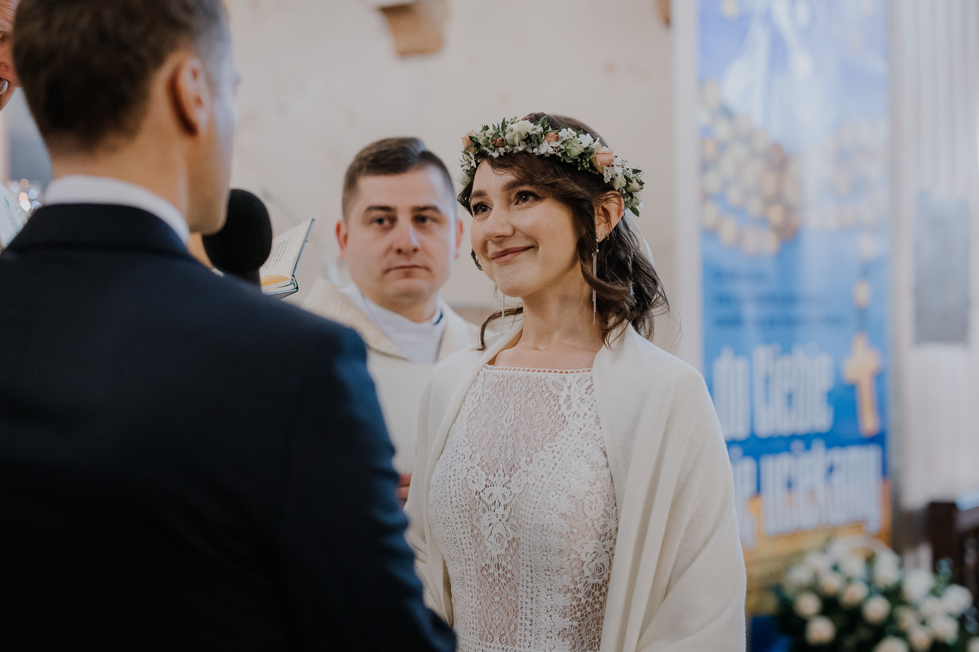 składanie przysięgi przez parę młodą