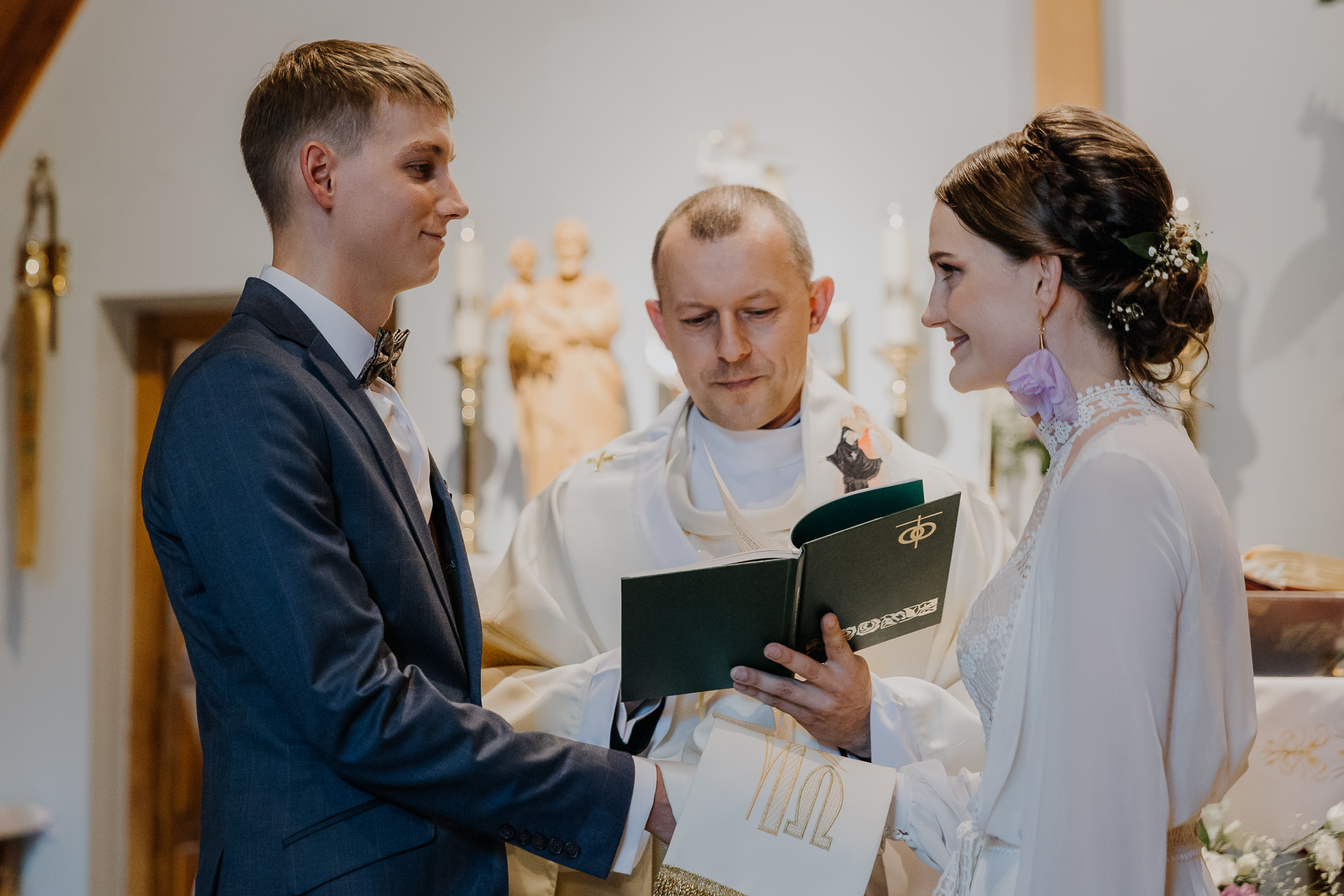 składanie przysięgi przez Parę młodą