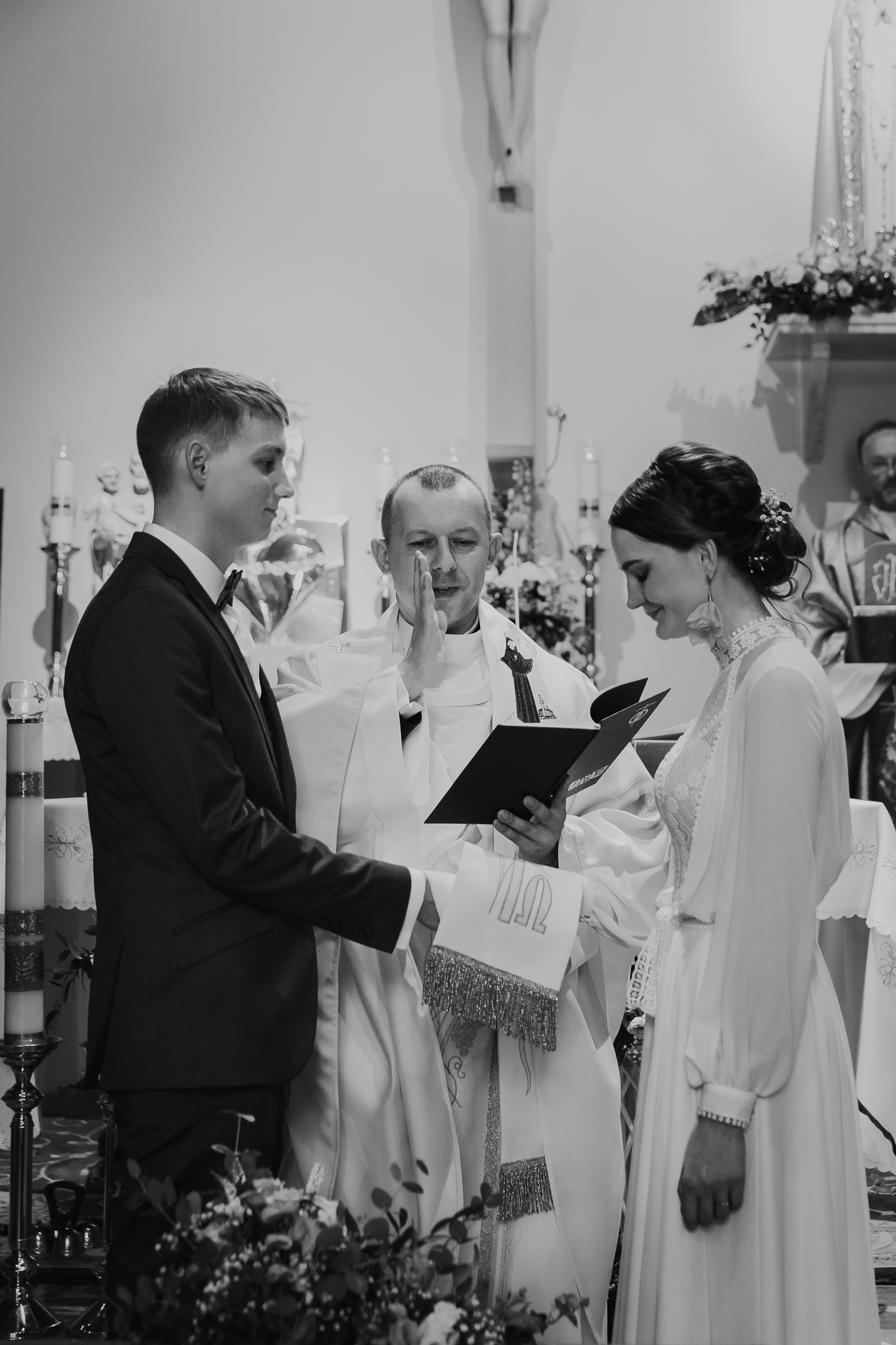 składanie przysięgi przez Parę młodą