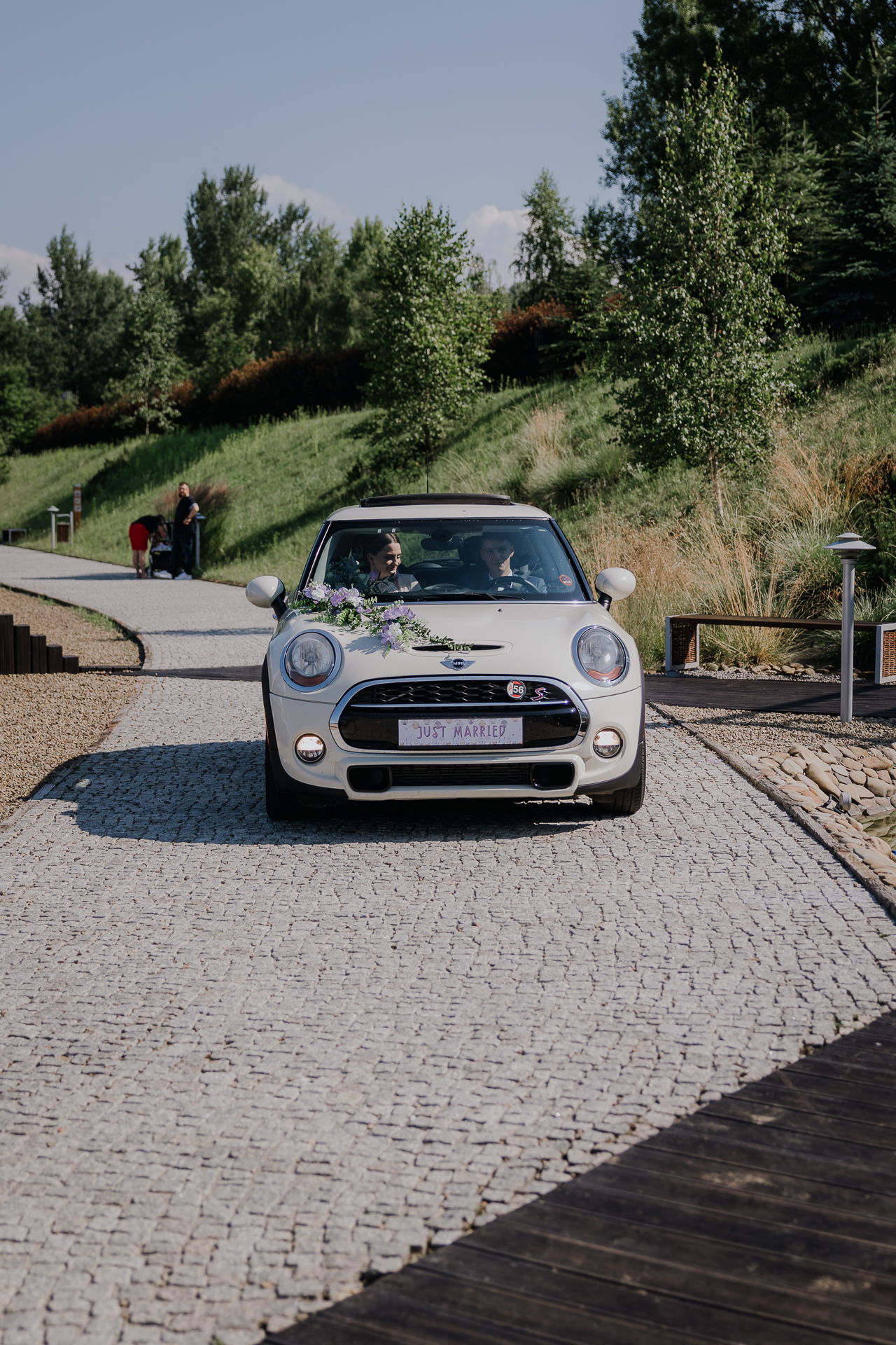 Przyjazd Państwa Młodych na salę weselną