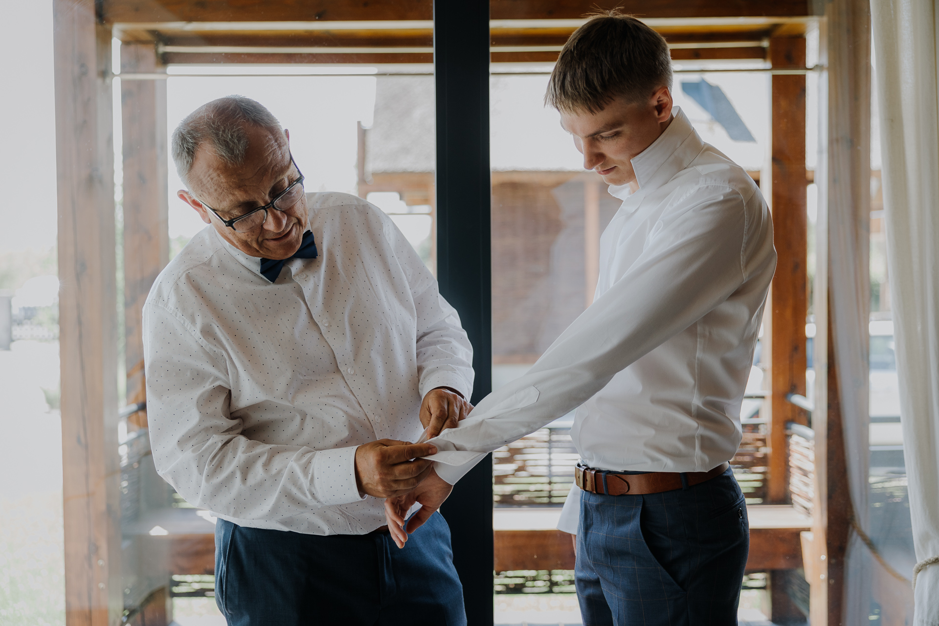 Przygotowania Pana Młodego z Tatą