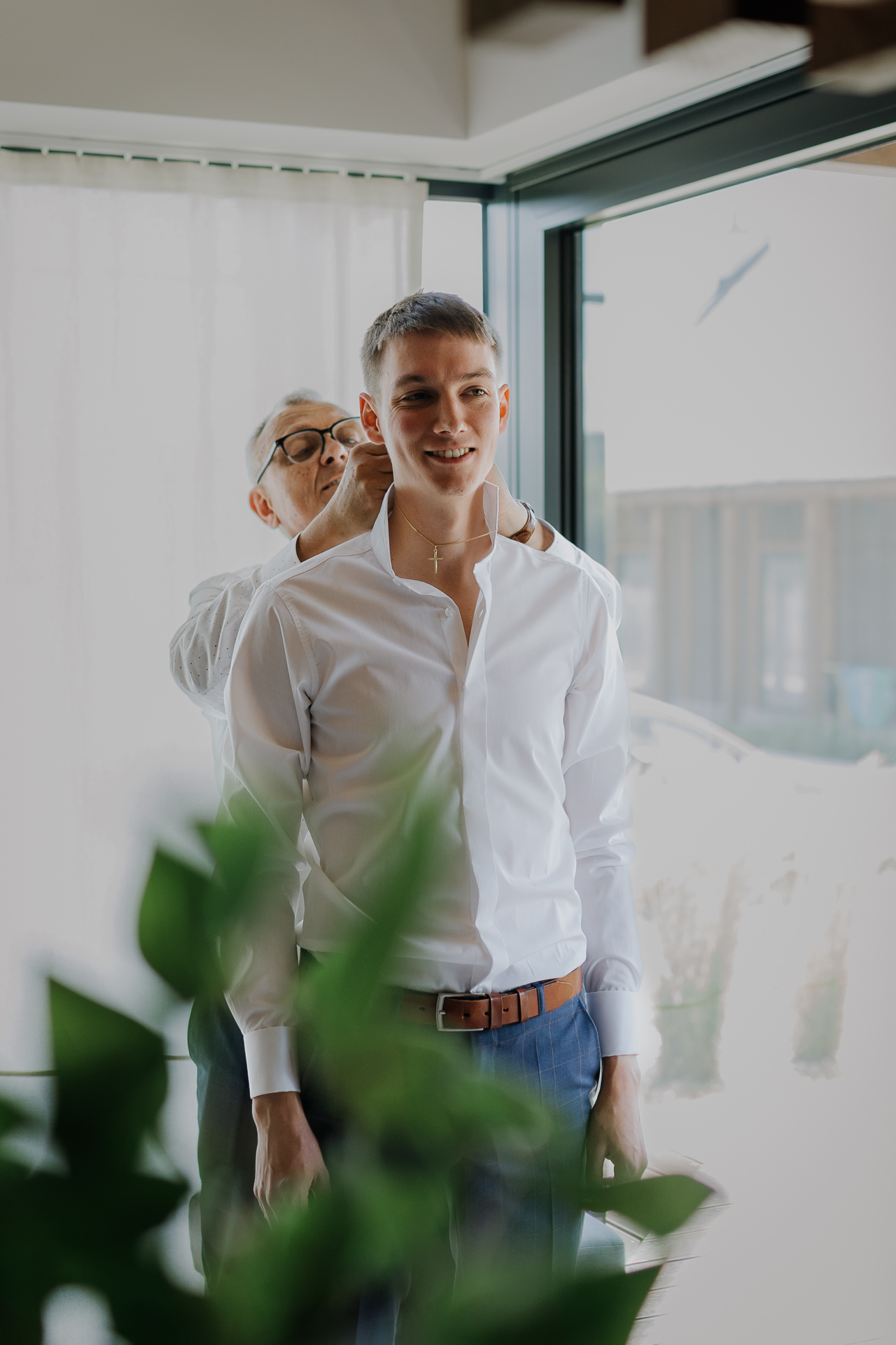 Przygotowania Pana Młodego z Tatą