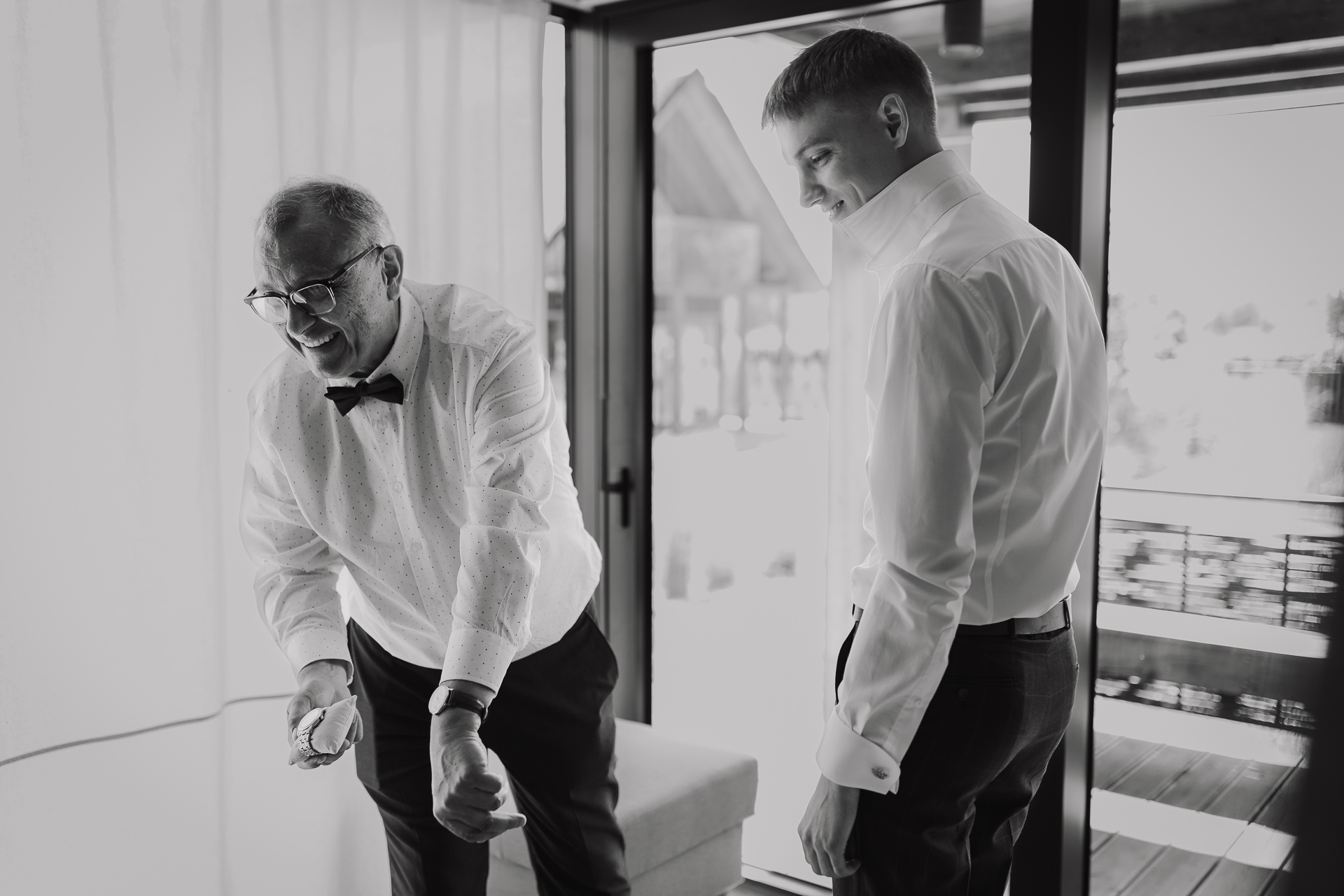 Przygotowania Pana Młodego z Tatą