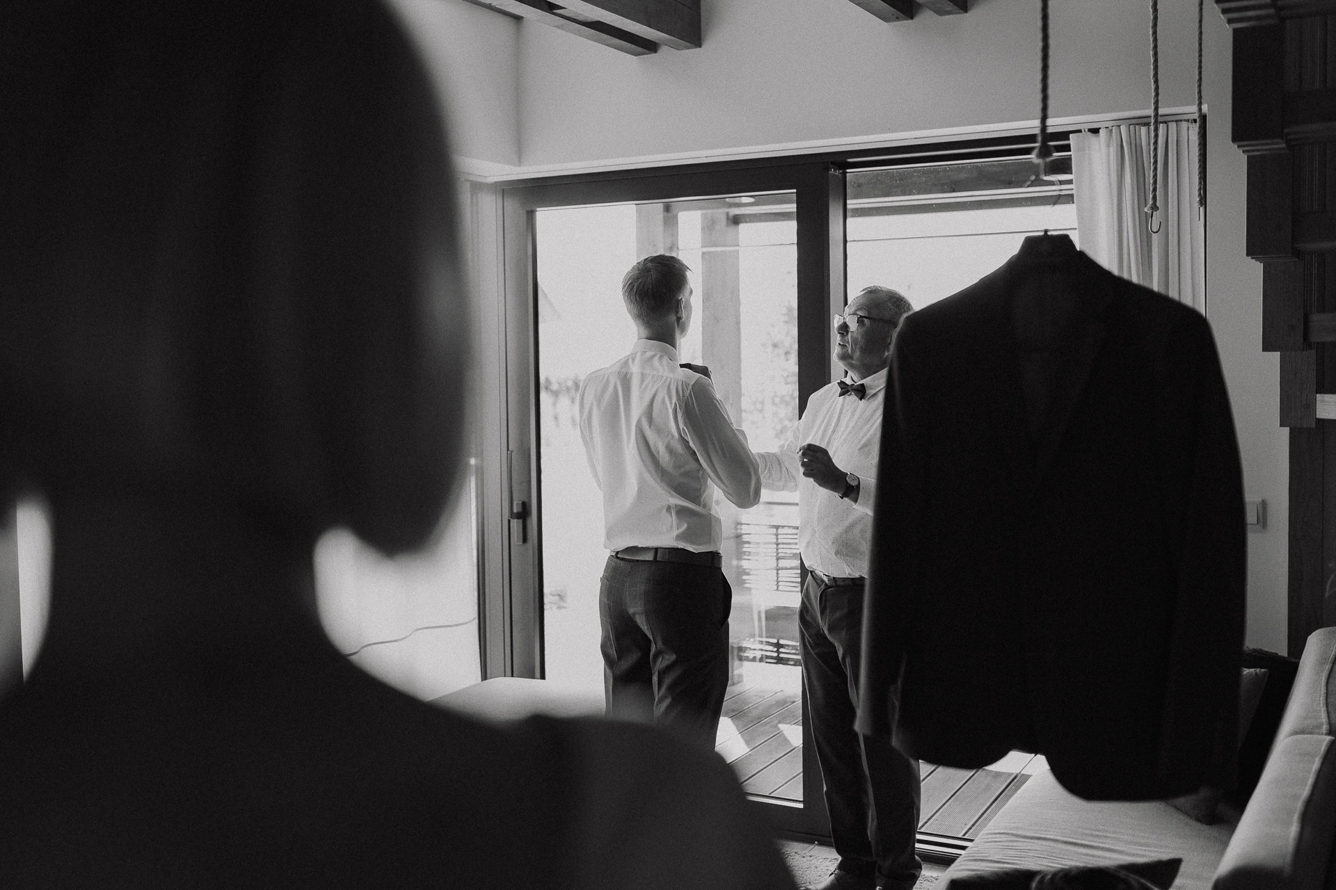 Przygotowania Pana Młodego z Tatą