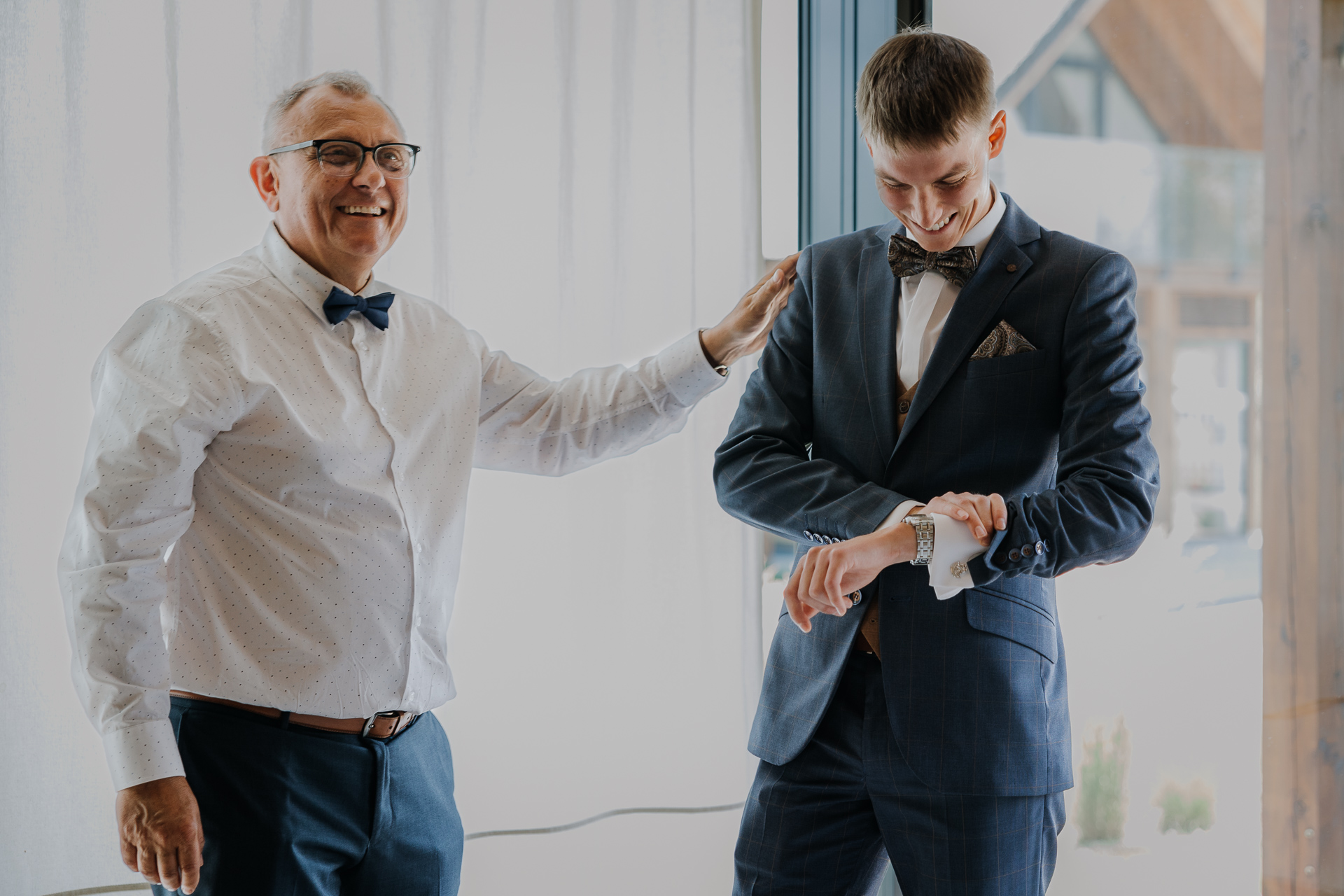 Przygotowania Pana Młodego z Tatą