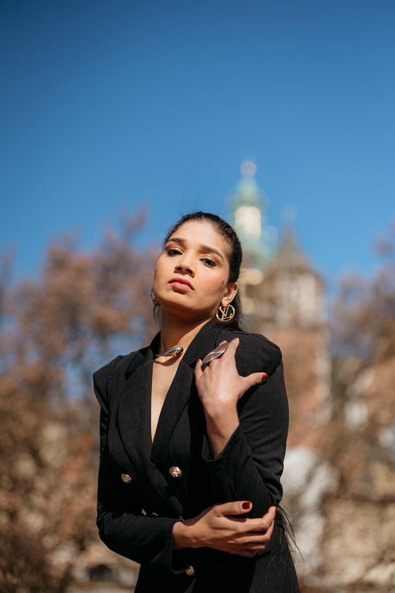 Sesja kobieca na Wawelu_Divya-53 Sesja modelingowa na Wawelu w Krakowie