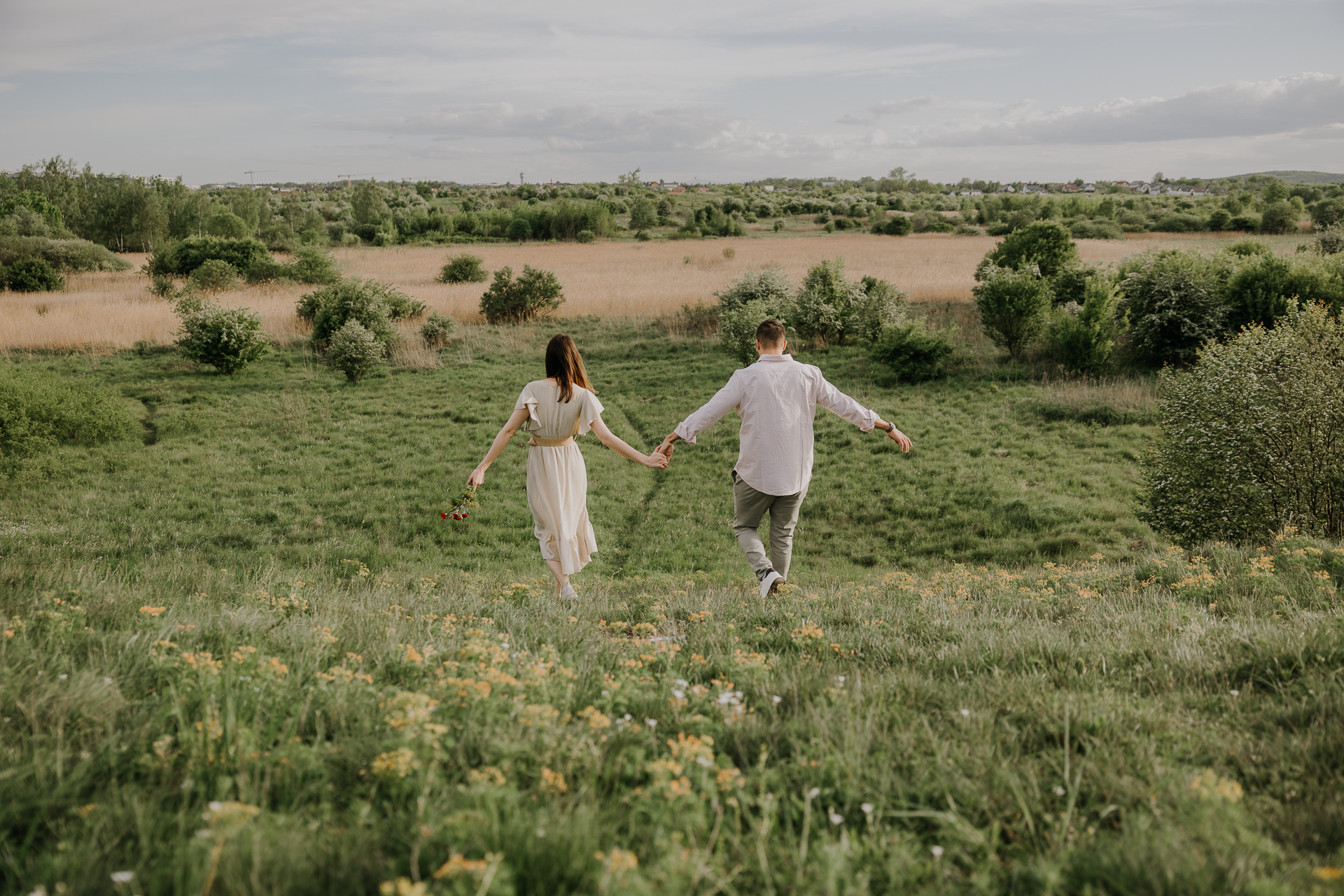 Romantyczna sesja w ruchu Kraków