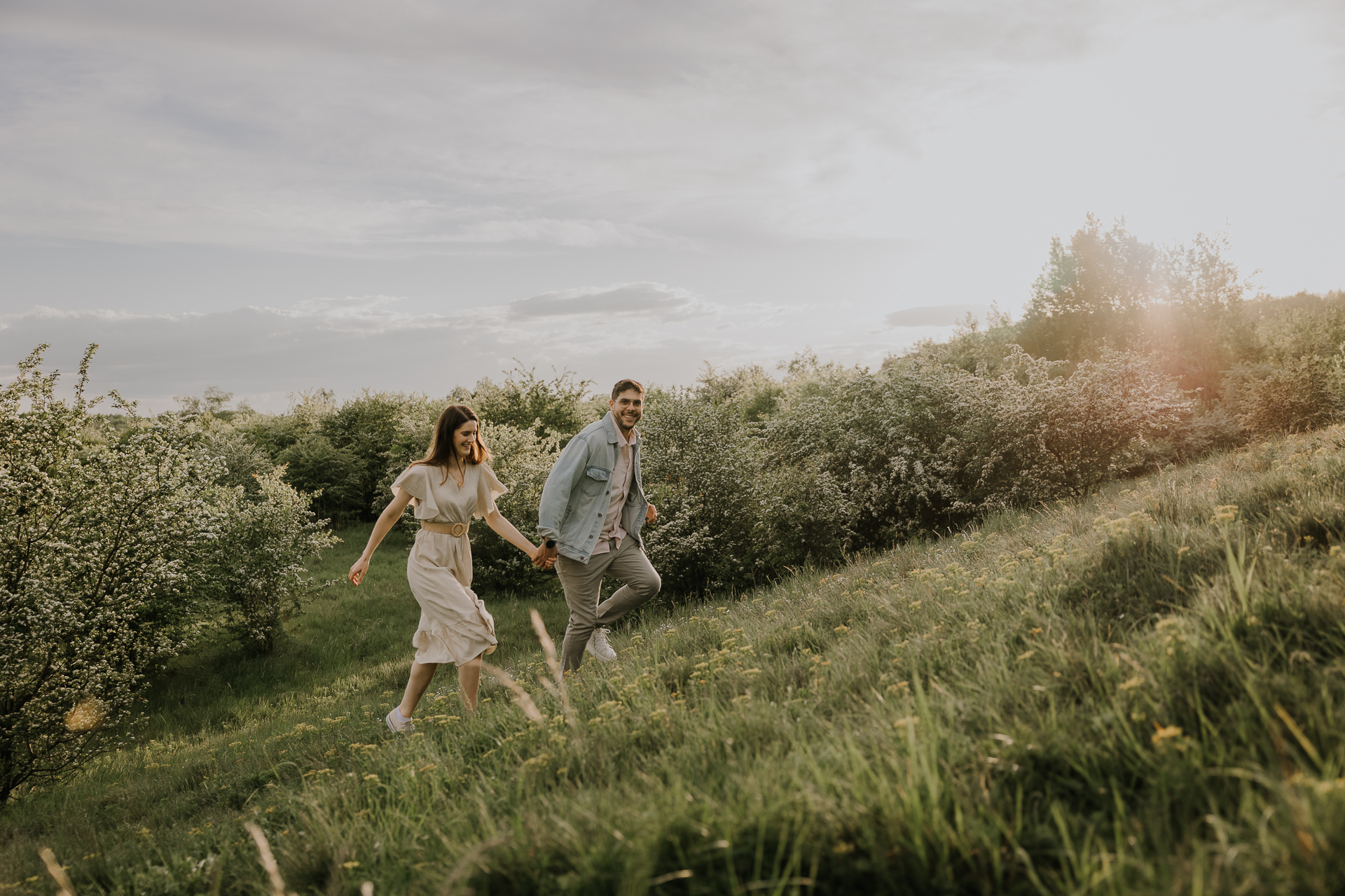 Narzeczeńskie kadry w biegu Kraków